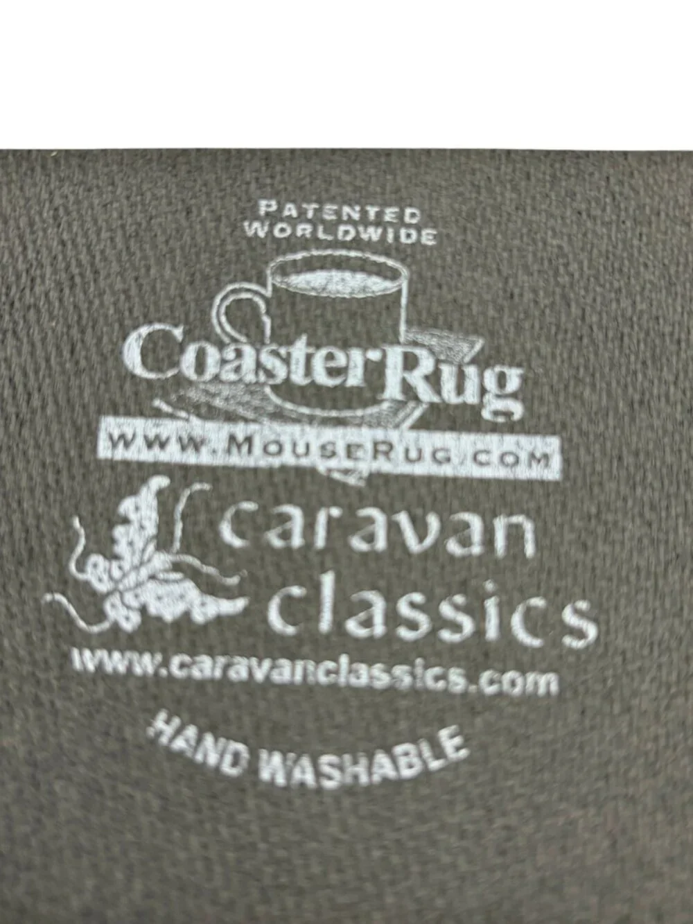 Caravan Classics Coaster Rug Set of 2 Mini Persian Style Mug Rugs Fringe Coaster